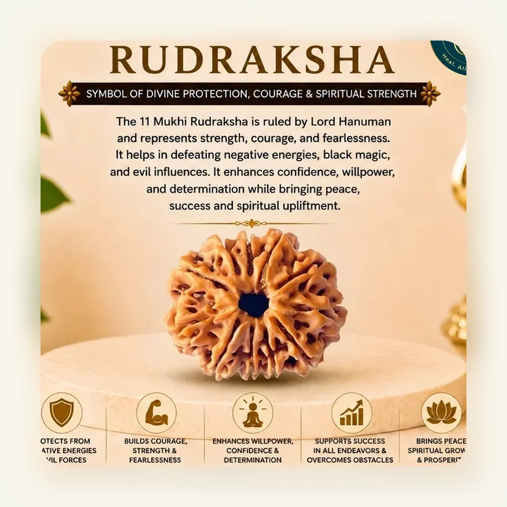 Gauri Shankar Rudraksha 11 mukhi