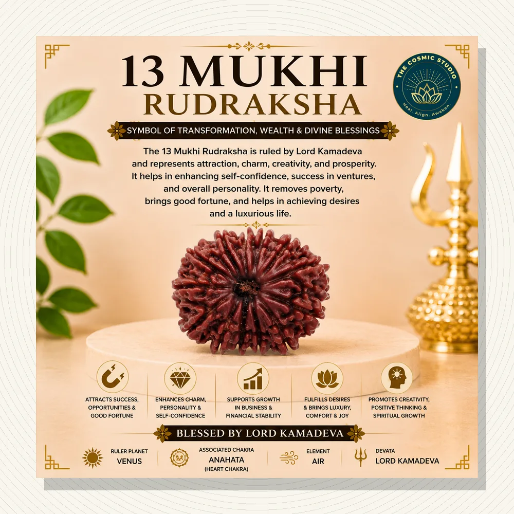 Gauri Shankar Rudraksha 13 mukhi