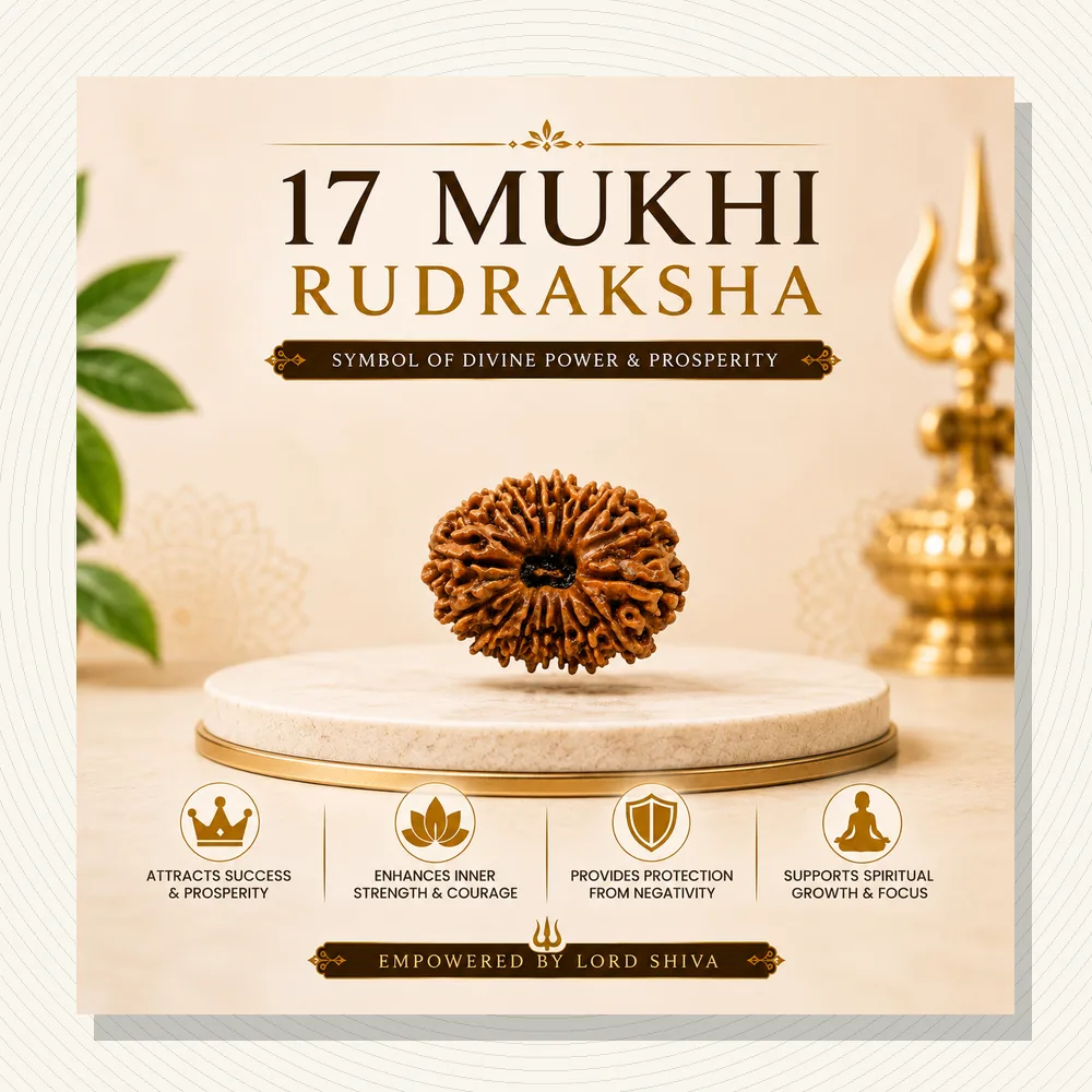 Gauri Shankar Rudraksha 17 mukhi