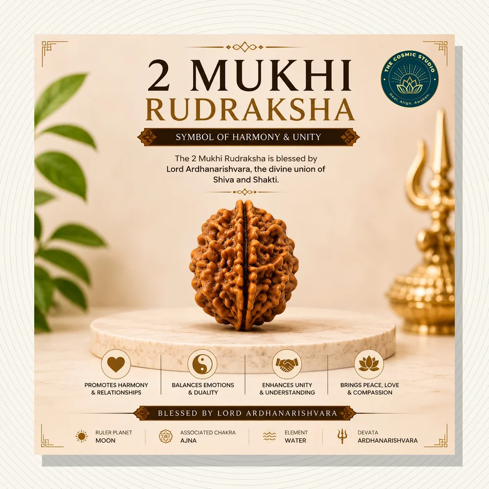 2 Mukhi Rudraksha - Normal Bead