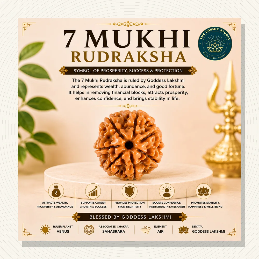 Vishnu Laxmi Mala 5-6-7 Mukhi Rudraksha