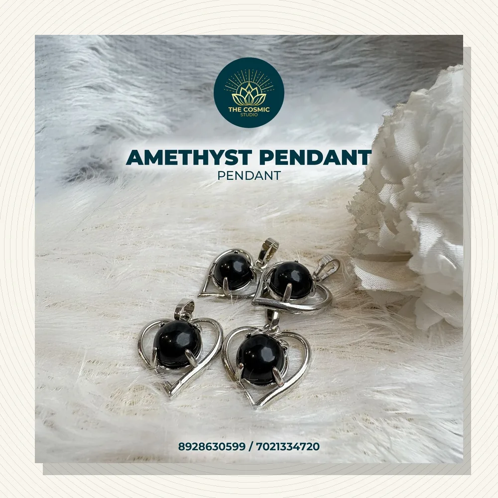 Amethyst Pendant Earring Set