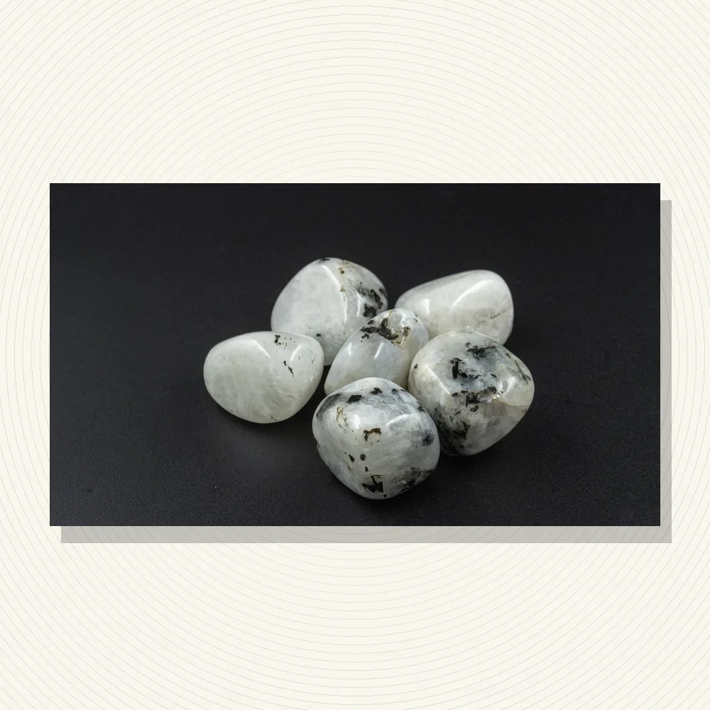 Moon Stone Tumble Stone