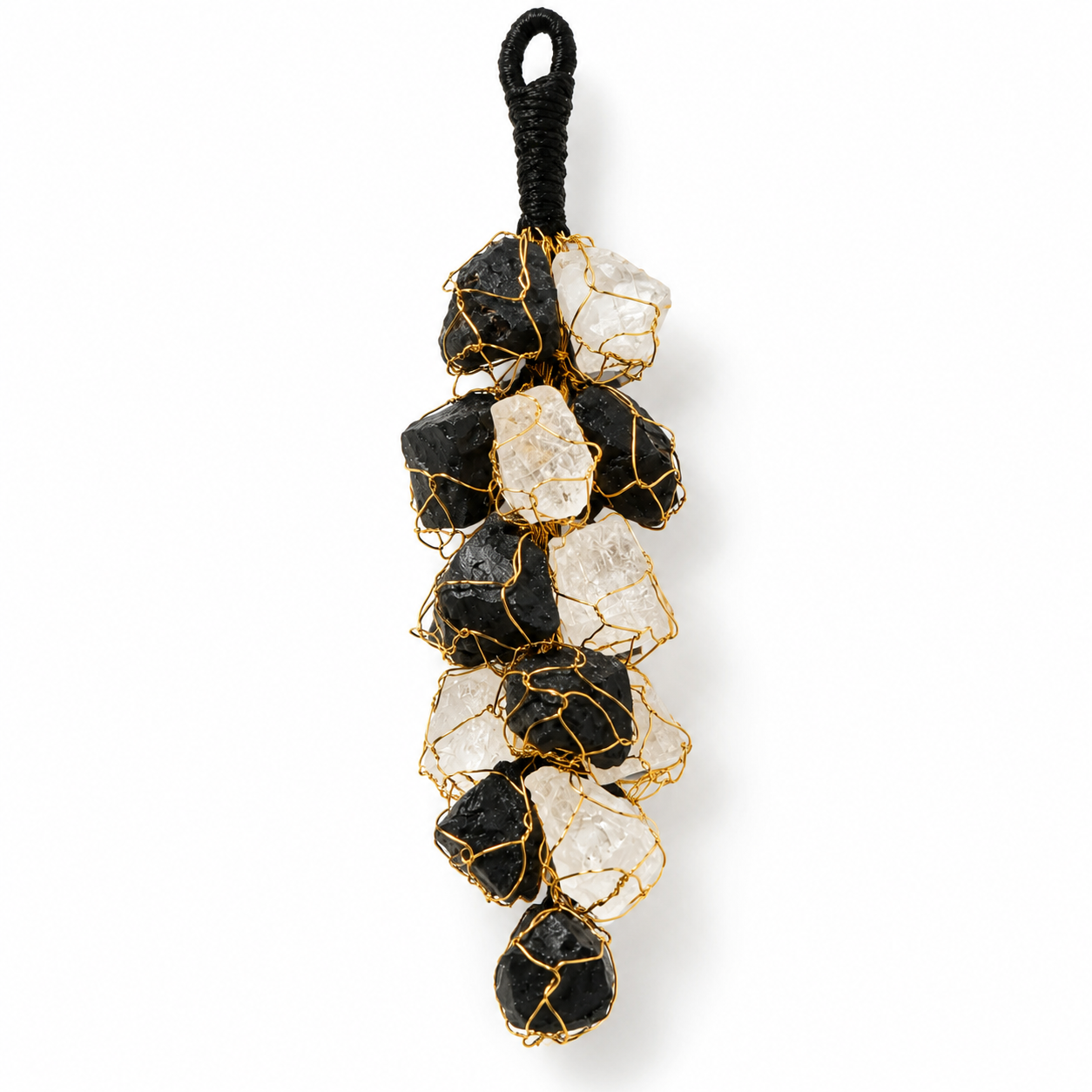 Black Tourmaline & Selenite Wall Hanging