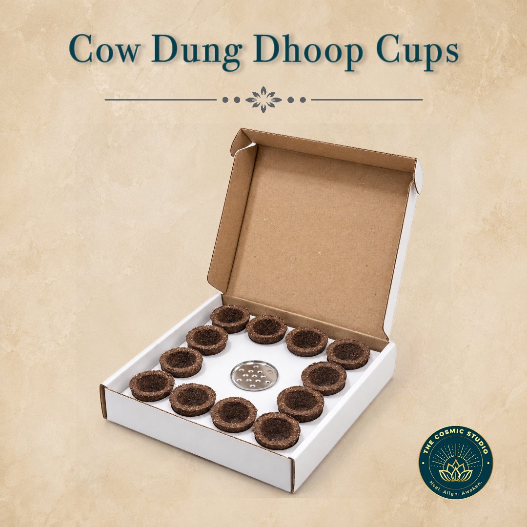 Cow Dung Dhoop Cups