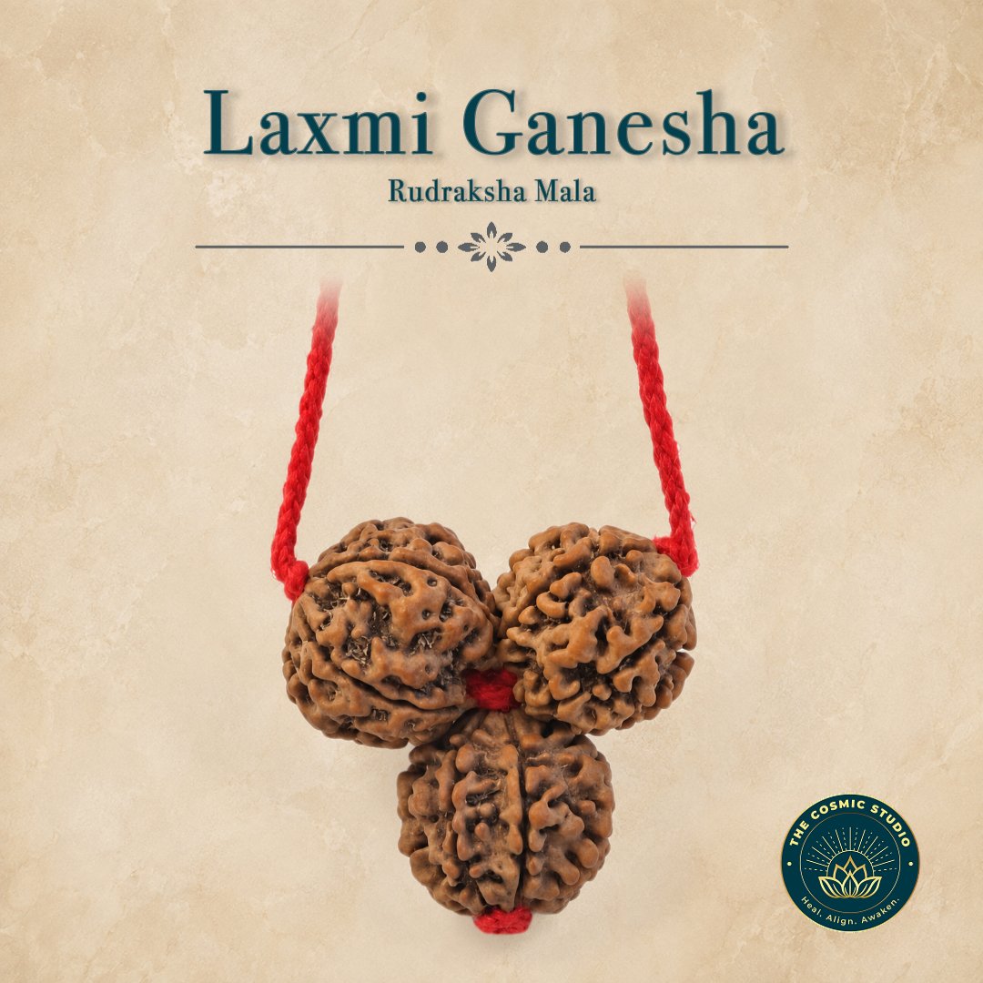 Laxmi Ganesha Rudraksha Mala