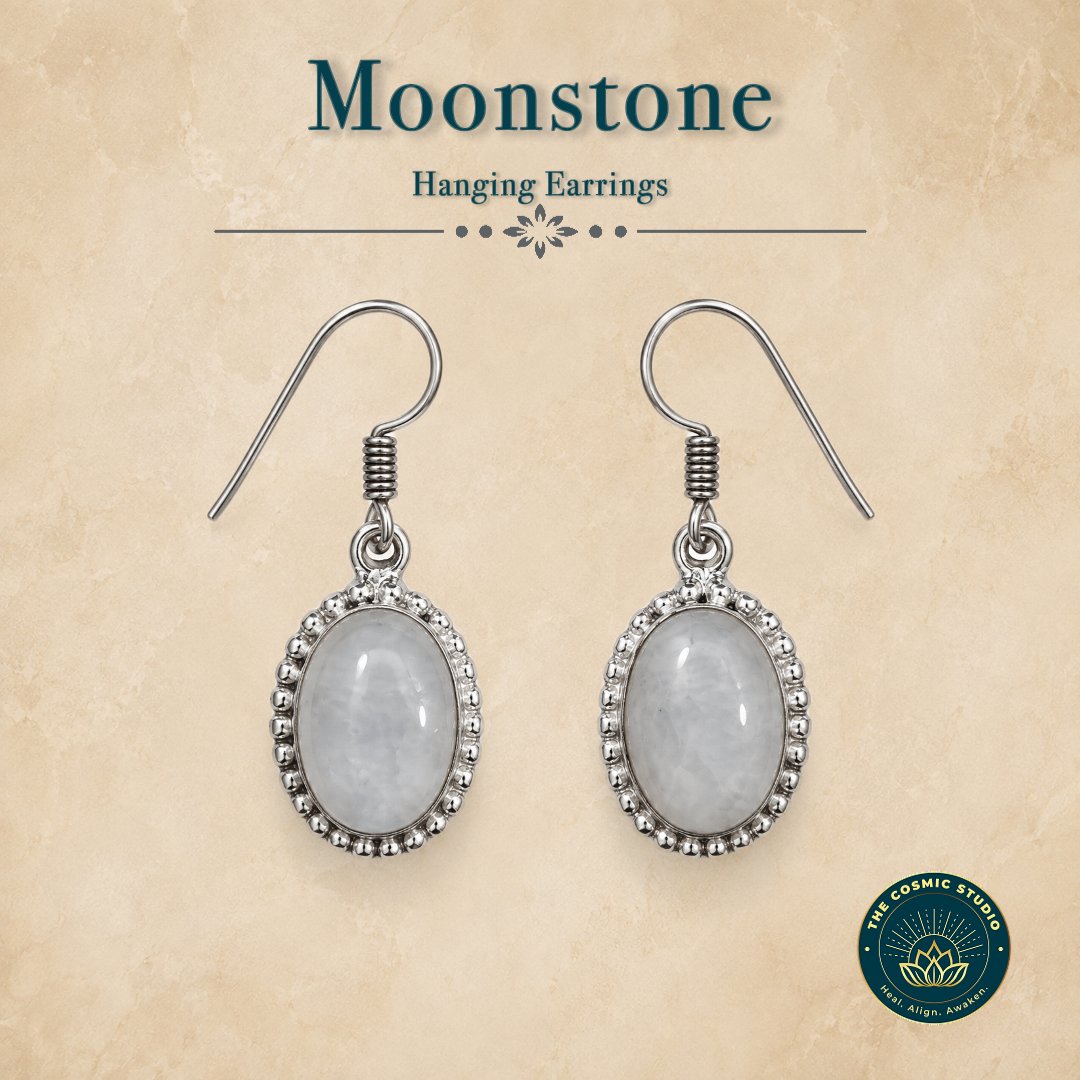 Moonstone Hanging Earrings