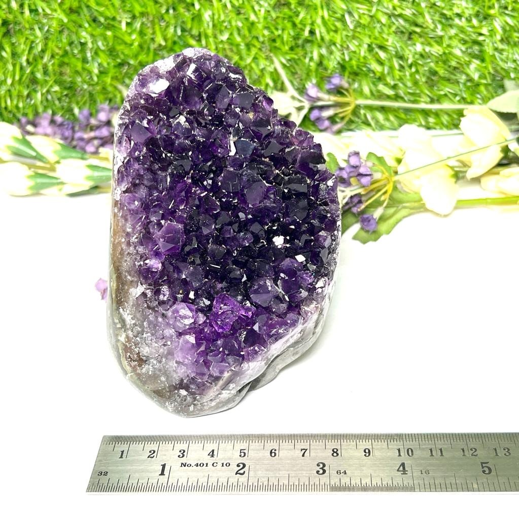 Standing Amethyst Clusters from Uruguay AAA Extra (Very dark Purple)