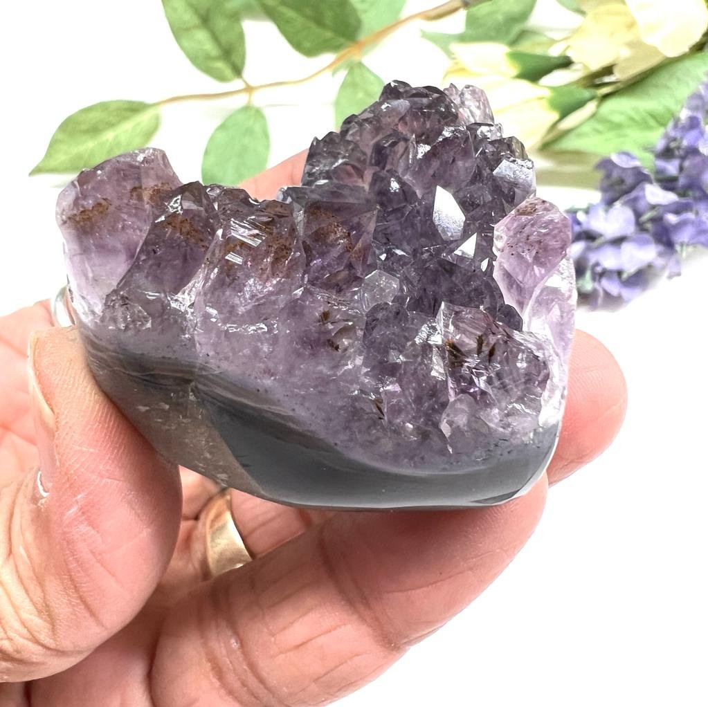 Small Amethyst Druzy Hearts (Spirituality and Wisdom)