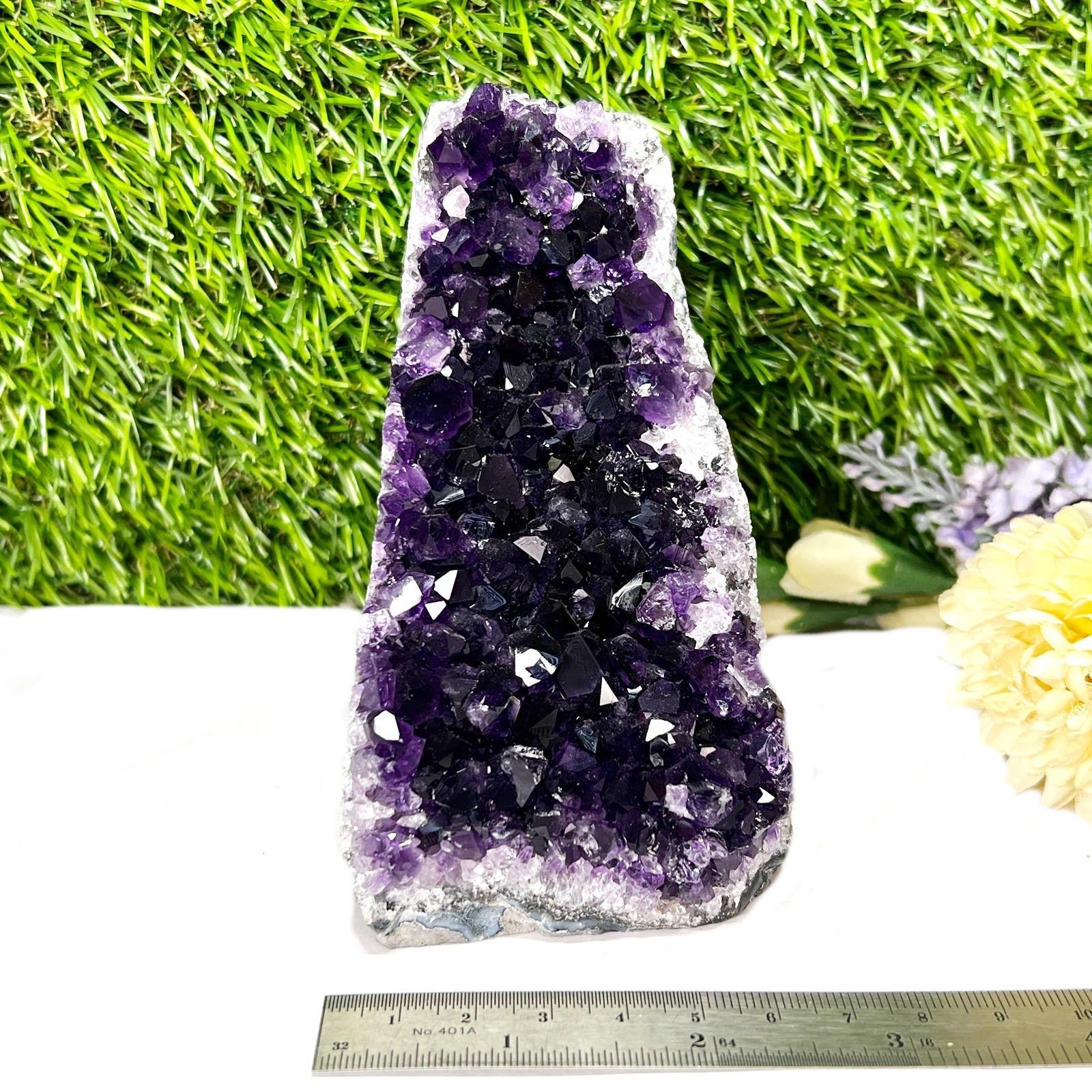 Standing Amethyst Clusters from Uruguay AAA Extra (Very dark Purple)