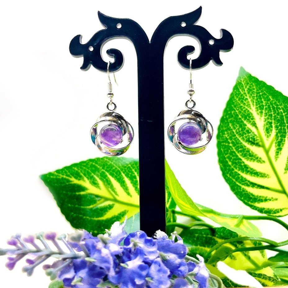 Amethyst Earrings (Spirituality & Calmness)