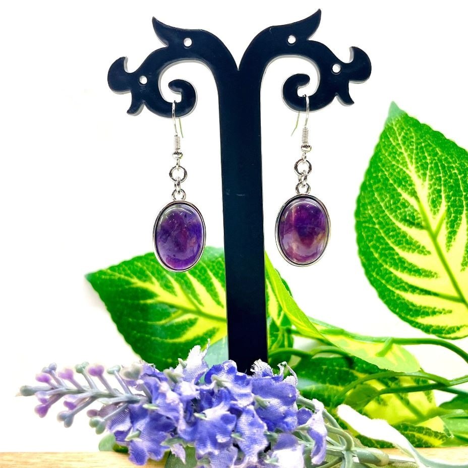 Amethyst Earrings (Spirituality & Calmness)
