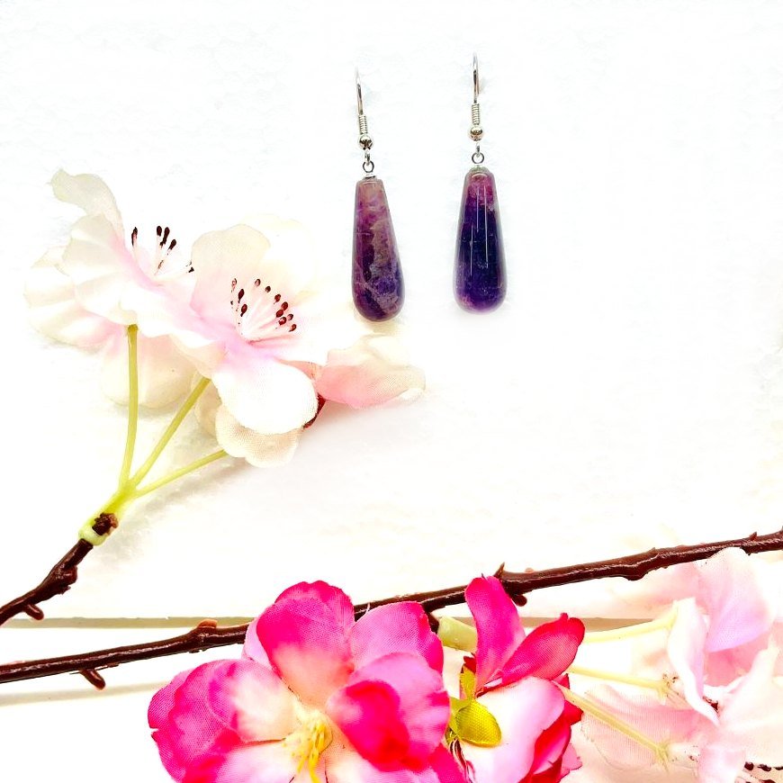Amethyst Earrings (Spirituality & Calmness)
