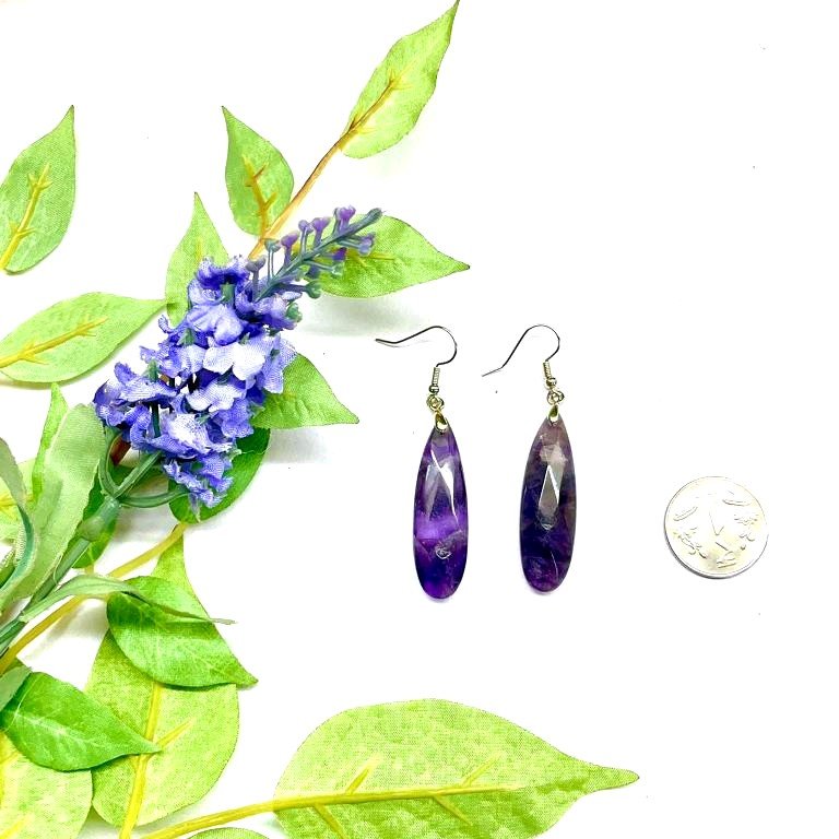 Amethyst Earrings (Spirituality & Calmness)