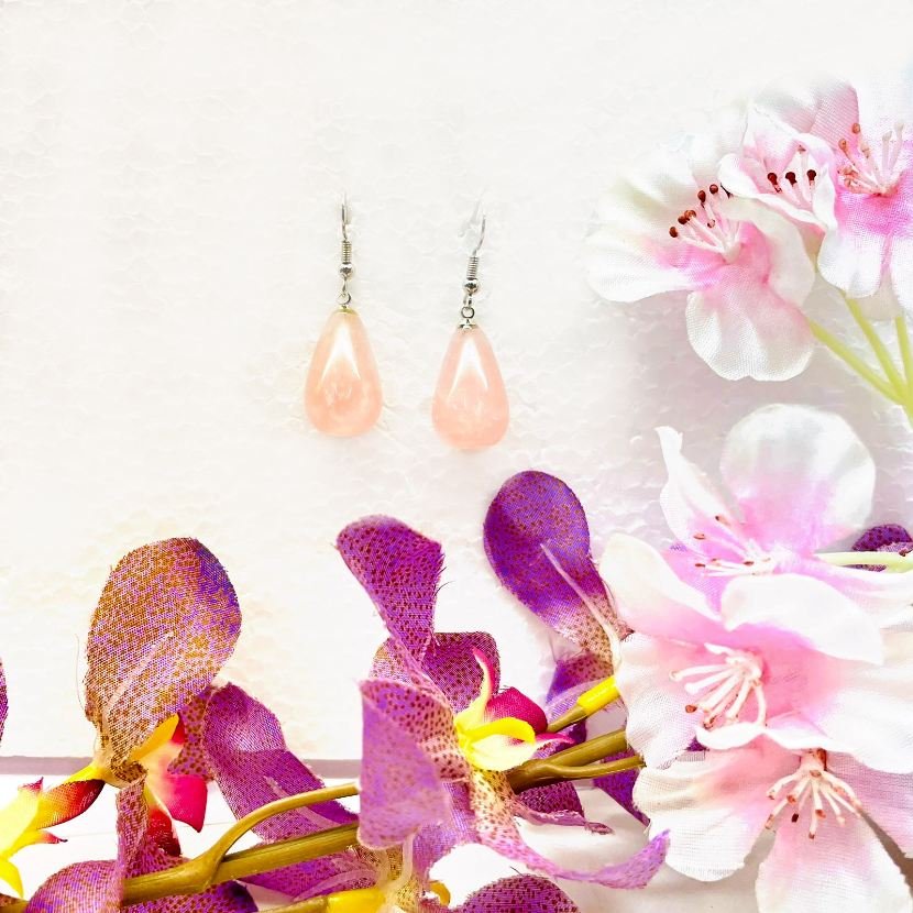 Rose Quartz Earrings (Love & Harmony)